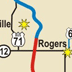 Rogers Area Map